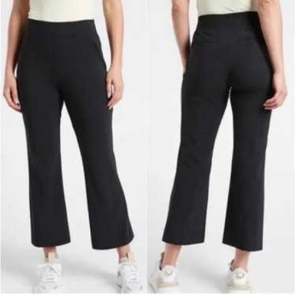 ATHLETA Cosmic Kick Flare Euroluxe Black Pants Womens 8